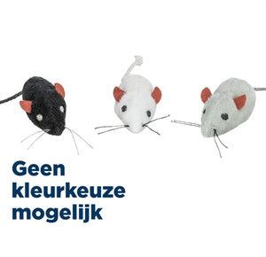 Trixie Pluche Muizen Assorti