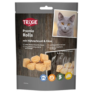 Trixie Premio Kip & Kaas Rolletjes Voor Katten Glutenvrij