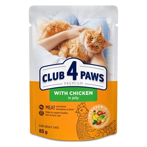 Club 4 Paws Premium Adult Chicken In Jelly Pouch